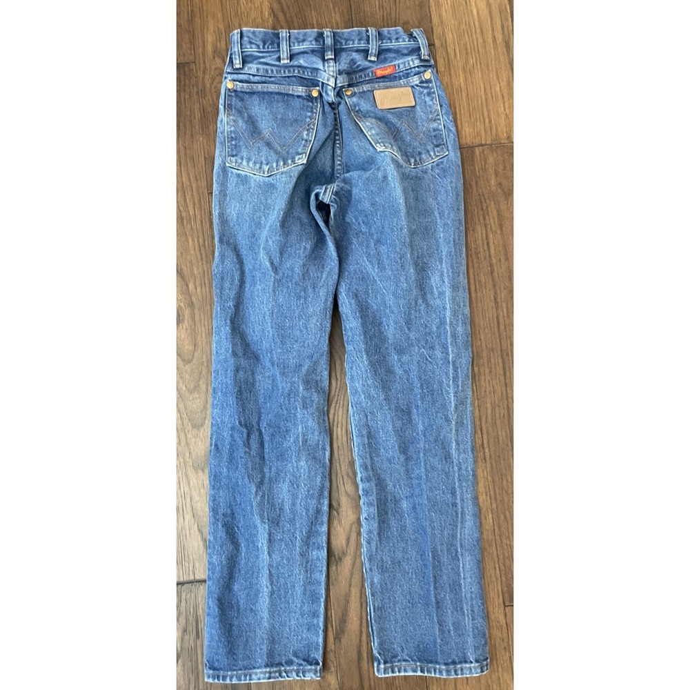 VTG Wrangler 14MWZG Jeans Womens 5X30 Blue Denim Straight Leg Made In USA - Picture 4 of 5